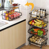 2-6 Tier Vegetable Fruit Trolley Cart Kitchen Rack Storage Basket Holder Shelf