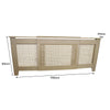 Adjustable Radiator Cover Unfinished MDF Trellised Grill Modern Traditional