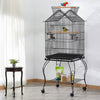 Open Top Large Metal Rolling Bird Cage for Budgie Parrot Canary Cockatiel 139cm