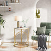 Tribesigns Modern Round End Table, Faux Marble Sofa Side Table, Coffee Table