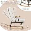 Nursery Rocking Chair w/ 5-level Adjustable Backrest-White