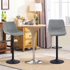 2 Pcs PU Bar Chair Height Adjustable Metal Frame Wide seat Cafe Home Office New
