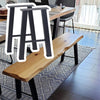 2Pcs 16 inch Industrial Steel Table Legs Stand Feet for Cafe Table/Bench/Cabinet