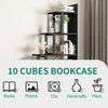 L-Shape Bookshelf Corner Bookcase Home Office Storage Display Rack Freestanding