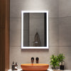 50x70cm Illuminated LED Bathroom Wall Mirror with Touch 3-Color Dimmable Lights