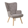 Tufted Velvet Buttoned Wingback Armchair Upholstered Accent Chair Single Sofa UK