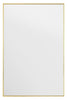 Extra Large Gold Edged Aluminium Wall Mirror 47"X31" 120 x 80cm MirrorOutlet