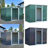 Galvanized Steel Metal Garden Storage Shed Pent Tool Sheds House with Free Base