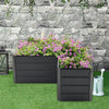 Garden Metal Raised Vegetable Planter Splicable Flower Trough Herb Grow Bed Box