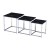 Nest Of 3 Nested Nesting Tables Side End Coffee Table Wooden for Living Room