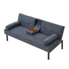 Panana Fabric Sofa Bed Sofabed with Drink Holders Recliner Free Bolster Cushions