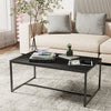Marble Coffee Table Side End Table Home Office SHop Furniture Solid Metal Frame