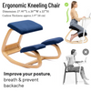 Ergonomic Wooden Chair Stool for Posture Correction Home and Office UK