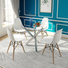 Round Square Rectangular Dining Table 2/4 Wooden Chairs Kitchen Room Restaurant