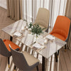 Dining Chairs 2/4Pcs Modern Leather High Back Sturdy Metal Legs Home Office Cafe