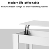 Lift Top Coffee Table Storage Shelf Compartment Desk Living Room Center Table UK