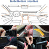 RGB LED Car Strip Light Interior Kit Fiber Optic Ambient Atmosphere Light Bulbs