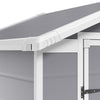6 X 4.4FT Garden Shed Tools Storage Apex Roof with Air Vent Window Double Doors