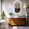 Oval Ultra Bright LED Bathroom Mirror Elliptical Anti-Fog Smart Dimmable Vanity