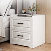 Bedroom Nightstand Compact Bedside Stand Table 2/3 Drawers Storage Cabinet White