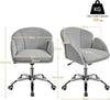 Cute Desk Chair Velvet Computer Office Chair Makeup Vanity Chair Rolling Chair