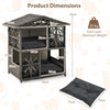 2-tier Cat House Kitten Condo Enclosure w/ Removable Cushions