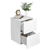 Bedside Table Cabinet Bedroom Furniture Storage Nightstand w/ Drawer Living Room
