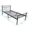 Simple Budget metal bed Single bed Frame w/Mattresses Option Bedroom Furniture