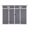 Outdoor Garden Storage Shed 4x8' 5x4FT Pent Plastic Utility Tool House Log Sheds