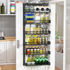 Kitchen Rack Herbs Spice Jar Storage Cabinet Over Door Shower Wall Mounted Shelf