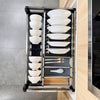 Pull Out Kitchen Basket Slide Out Storage Basket Cupboard Stainless Steel Drawer