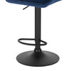 1/2/4/6x Bar Stool Swivel Gas Lift Adjustable Height Barstool with Velvet Padded