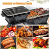 Japanese Tabletop Camping BBQ Grill with Grill Grate Lifter-Black