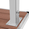 Outdoor Shower with Tray WPC Stainless Steel