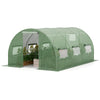 400 x 300 x 200 cm Outdoor Walk-in Tunnel Greenhouse-Green