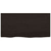 Wall Shelf Dark Grey 80x40x4 Treated Solid Wood D8D3