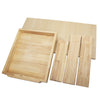 New Dining Table with Storage Cabinet Kitchen Table W/ Side Cupboard Wooden Desk