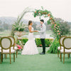 2/2.2M Metal Wedding Arch Hexagonal Backdrop Stand Flower Balloon Rack
