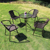 Garden Bistro Patio Furniture Set Folding Table Chairs Outdoor Indoor Rattan NEW