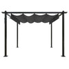 Garden Gazebo with Retractable Roof 3x3 m Anthracite