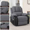 Massage Heated Recliner Chairs Electric Vibration Reclining Sofa w/ Cup Holder