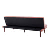 2 IN1 Folding Futon Sofa Bed 2 Seater Button Fabric Recliner Couch Wood Legs