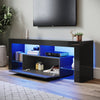 Modern High Gloss 140cm LED TV Stand Cabinet Unit Black Stroage Drawer Sideboard