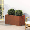 L/XL/XXL Cube Steel Garden Planter Patio Box Flowers Plant Pot Trough Raised Bed