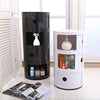 Plastic Storage Cabinet Unit Side Cupboard Drawer Organiser End Table Nightstand
