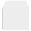 TV Wall Cabinet with LED Lights White 80x35x31 cm