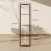 RGB LED Floor Lamp with Shelves and Remote Control for Living Room