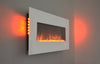 2025 TRUFLAME™ 50 INCH WIDE LED FLAMES WHITE GLASS WALL MOUNTED ELECTRIC FIRE