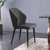 Set of 2 Faux Leather/Suede Dining Chairs Metal Legs Reception Restaurant Chair