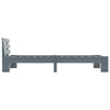 Bed Frame Grey Solid Pine Wood 90x200 M0J3